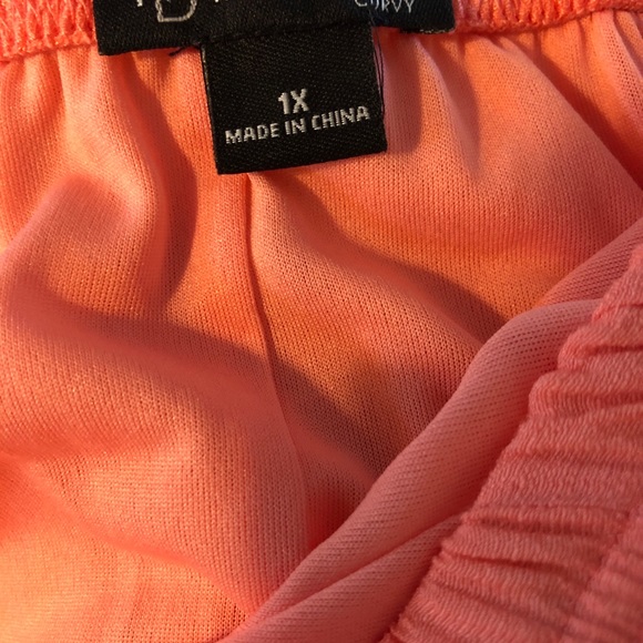 NWT New Direction 1X Coral Maxi Skirt - Picture 5 of 5